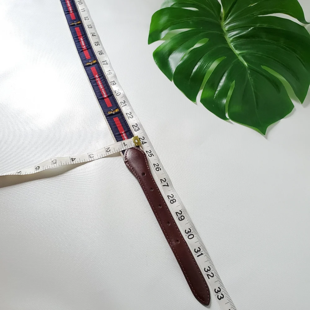 Boys Leather & Canvas webbing like new belt Sz Small